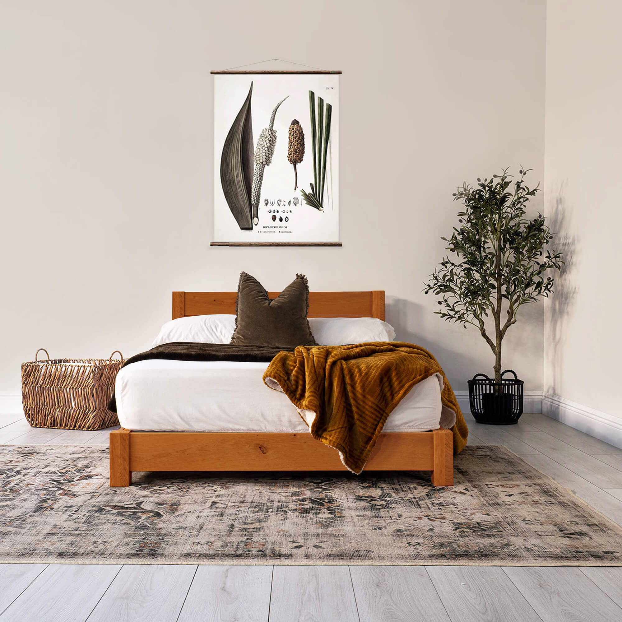 Low Wooden Beds